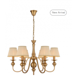 TELBIX-SIEDEL 6 LIGHT PENDANT W/SHADE